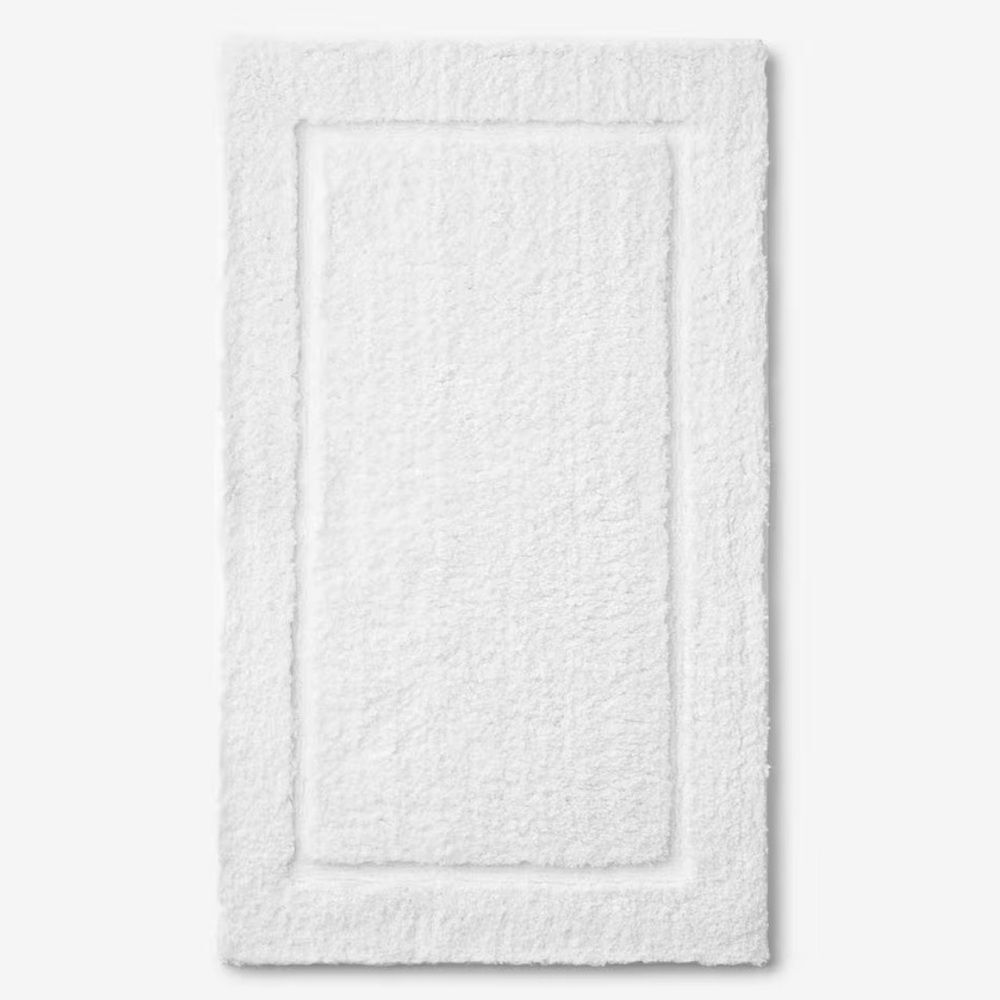 The Company Store Legends White 40 in. x 24 in. Cotton Bath Rug